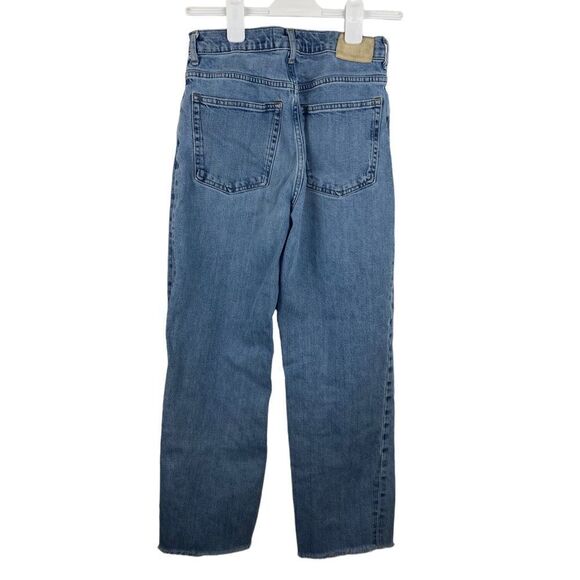 Everlane The Way High Jeans Distressed Hem Straight Wide Leg - Picture 5 of 5